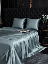 [Graublau] SilkSilky-DE Bettwäsche Sets 003