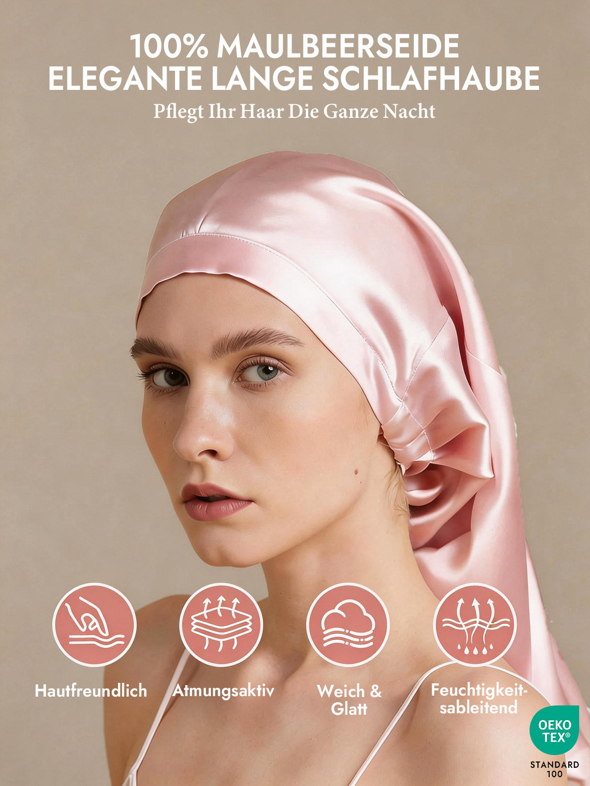 [Hellrosa] SilkSilky-DE Schlafmützen 002