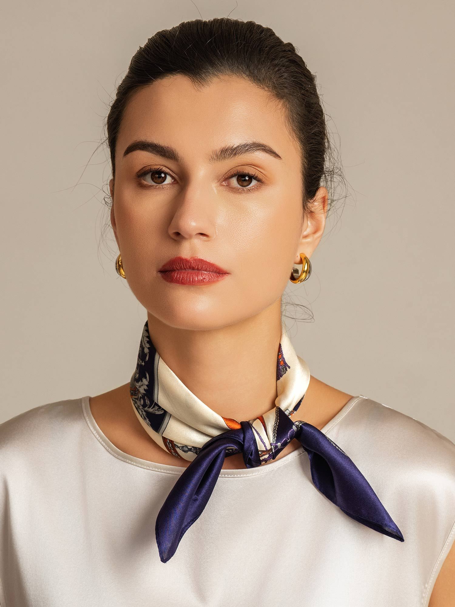 [P097] SilkSilky-DE Reine Seide Scarf 003,