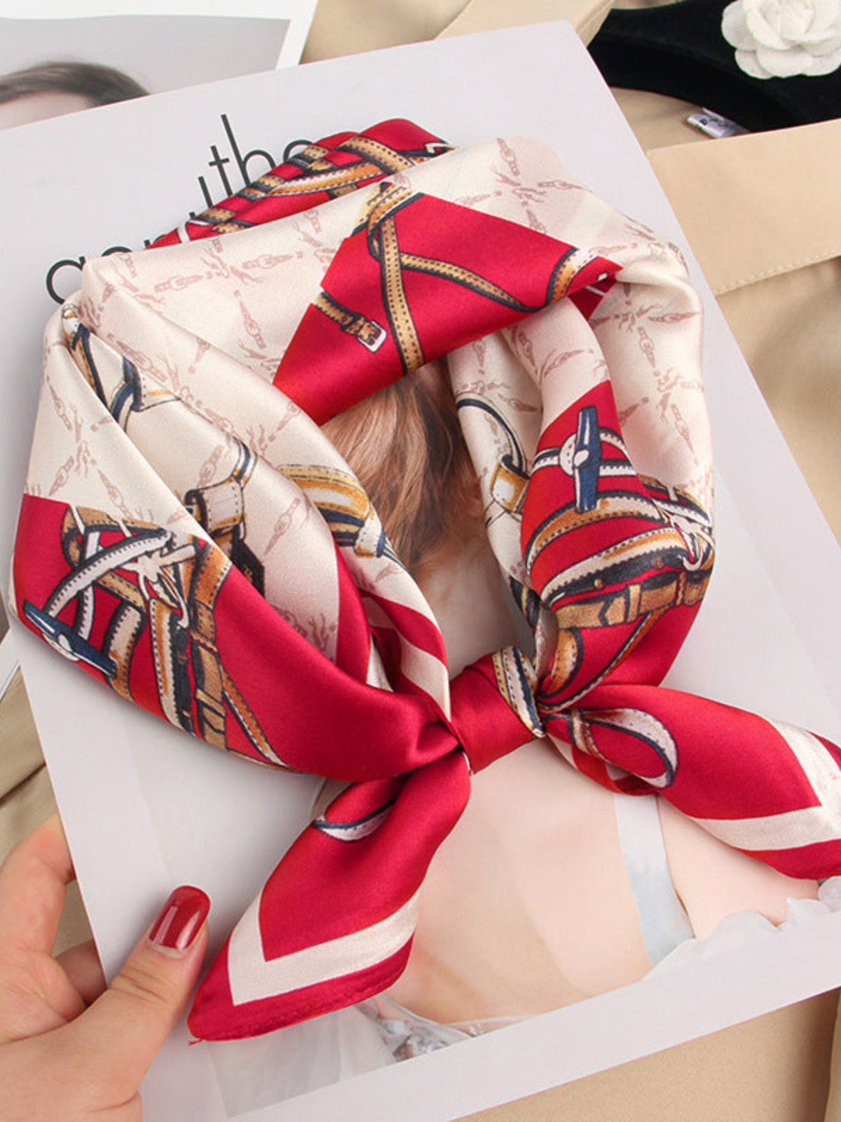 [P033] SilkSilky-DE Reine Seide Scarf 002,
