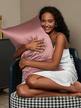 [Blasses Mauve] SilkSilky-DE 30Momme Reine Seide Pillowcase 002