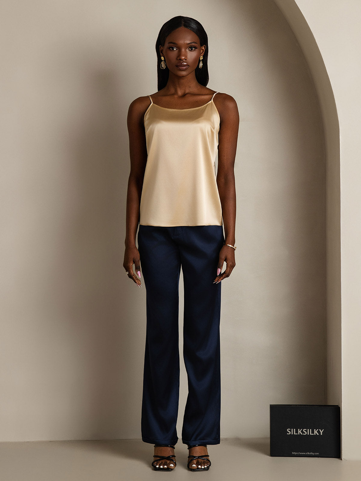 [Champagner] SilkSilky-DE 19Momme Seide Camisoles 008