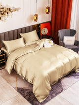 [Beige] SilkSilky-DE 19Momme Bettwäsche Sets 001