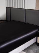 [Schwarz] SilkSilky-DE 22Momme Spannbettlaken 005