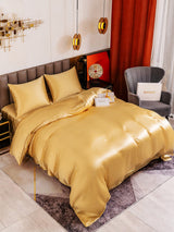 [Champagner] SilkSilky-DE Bettwäsche Sets 003