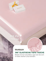 [Rosa] SilkSilky-DE 19Momme Spannbettlaken 004