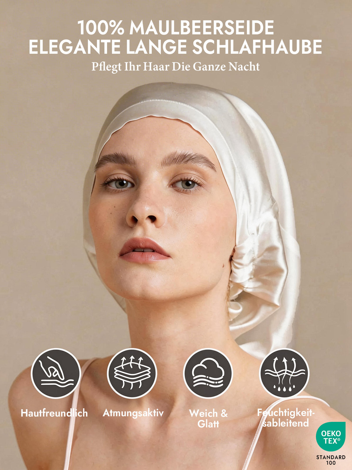 [Weiß] SilkSilky-DE Schlafmützen 002