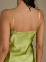 [Mintgrün] SilkSilky-DE Sleeveless Sweetheart Neck Nachthemden 005