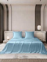 [Hellblau] SilkSilky-DE Bettwäsche Sets 001