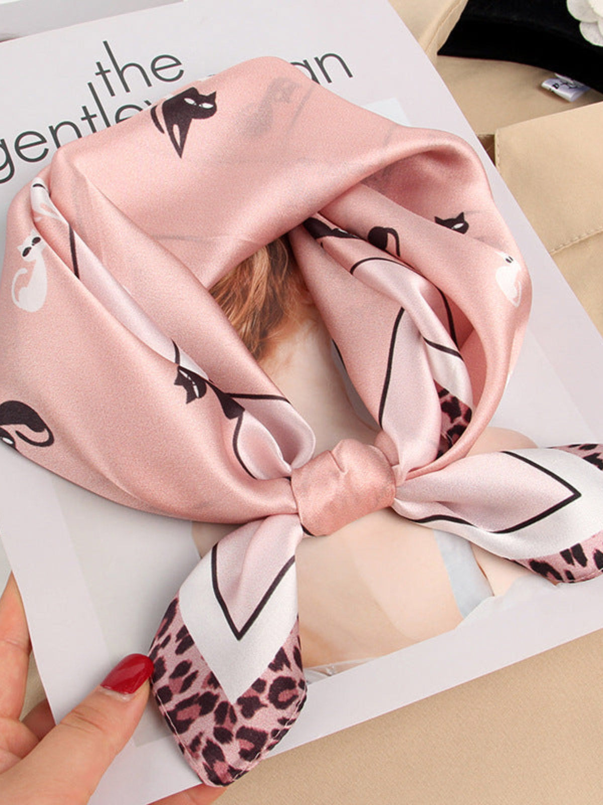 SilkSilky DE Reine Seide Scarf Rosa 001