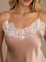 [Toskana] SilkSilky-DE Spaghetti Strap V Neck Cami Top 003