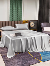 [Silber] SilkSilky-DE 25Momme Reine Seide Bedding Set 001