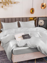 [Silber] SilkSilky-DE 19Momme Reine Seide Bedding Set 003