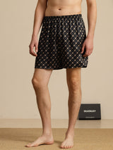 [Schwarze Kette] SilkSilky-DE Mens Sleep Bottoms 001