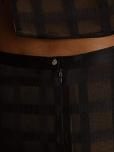 [Schwarz] SilkSilky-DE Reine Seide Langärmelig Rundhalsausschnitt Women''s Outfit Sets 005