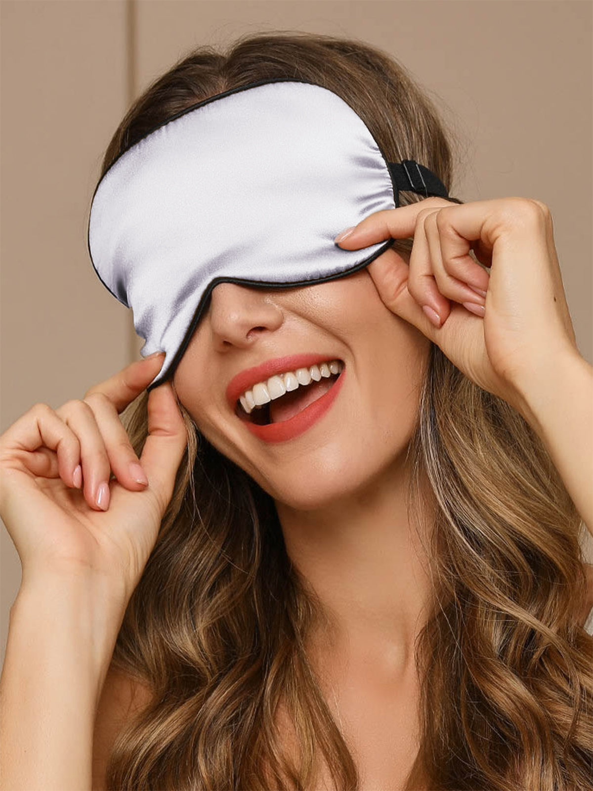 [Silber] SilkSilky-DE 19Momme Reine Seide Eye Mask 004