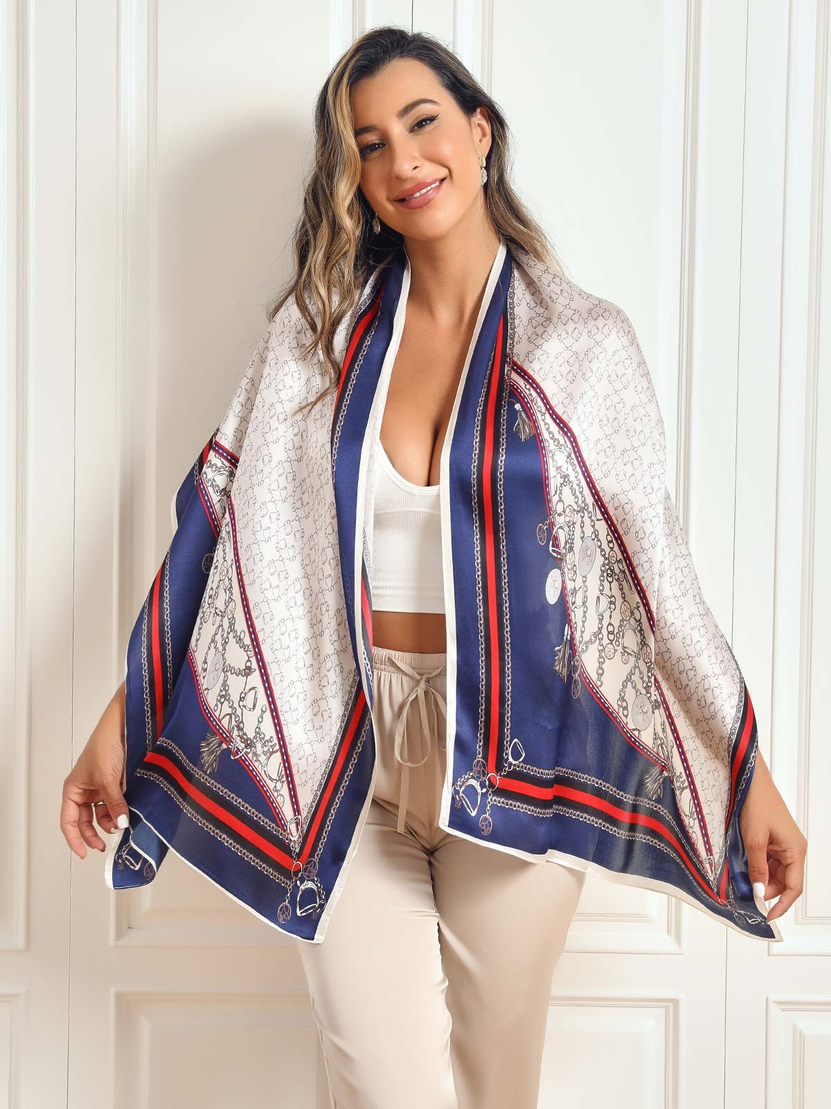 [P024] SilkSilky-DE Reine Seide Scarf 003,