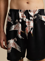 [Schwarz] SilkSilky-DE Mens Sleep Bottoms 004