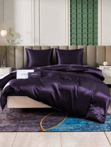 [Dunkelviolett] SilkSilky-DE Bettwäsche Sets 001