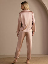 [Toskana] SilkSilky-DE Long Sleeve Notch-Kragen Damen Pyjamas 002
