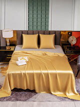 [Champagner] SilkSilky-DE Bettwäsche Sets 001