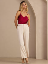 [Beige] SilkSilky-DE Womens Pants 007