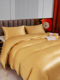 SilkSilky DE 22Momme Reine Seide Bedding Set Champagner 004