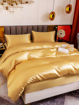 [Champagner] SilkSilky-DE 19Momme Reine Seide Bedding Set 002