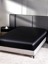 [Schwarz] SilkSilky-DE 22Momme Spannbettlaken 002
