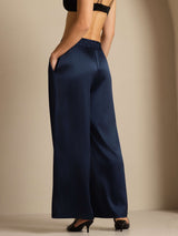 [Dunkelblau] SilkSilky-DE 19Momme Womens Pants 002