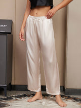 [Hellbeige] SilkSilky-DE Women's Sleep Pants 004