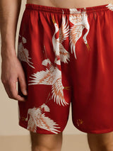 [Rotwein] SilkSilky-DE Mens Sleep Bottoms 005
