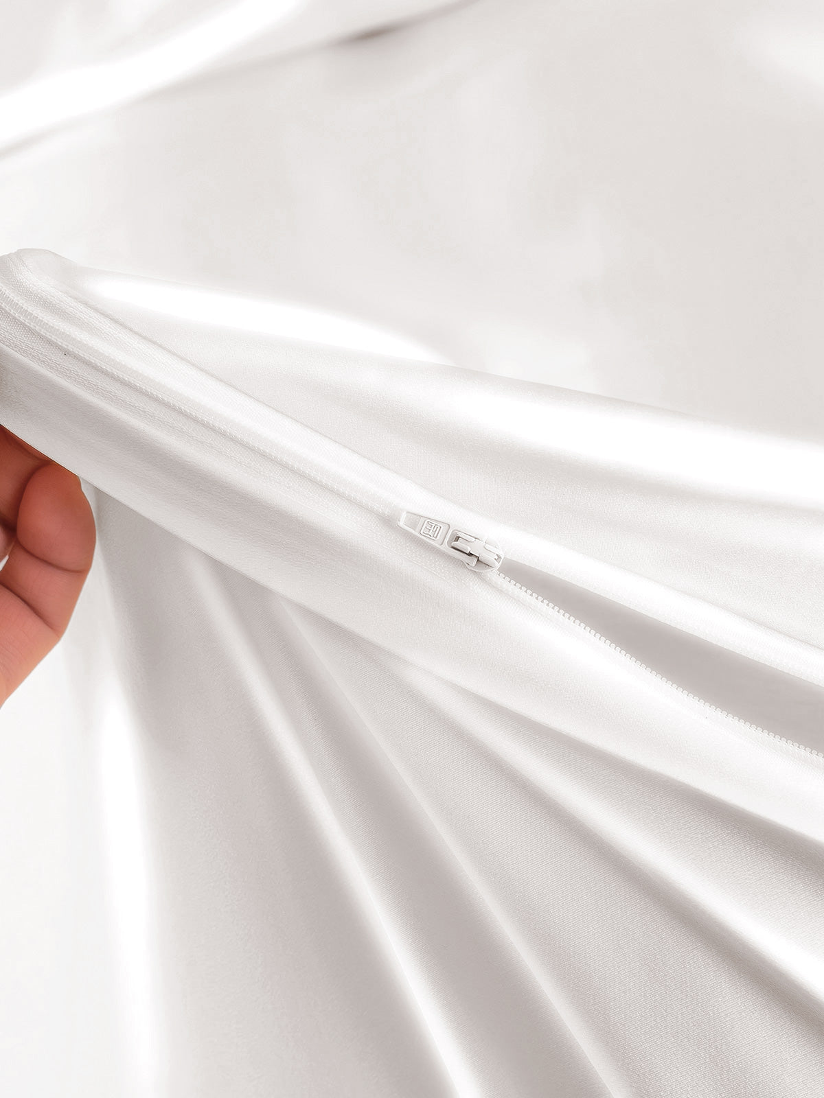 [Weiß] SilkSilky-DE 25Momme Reine Seide Bedding Set 005,