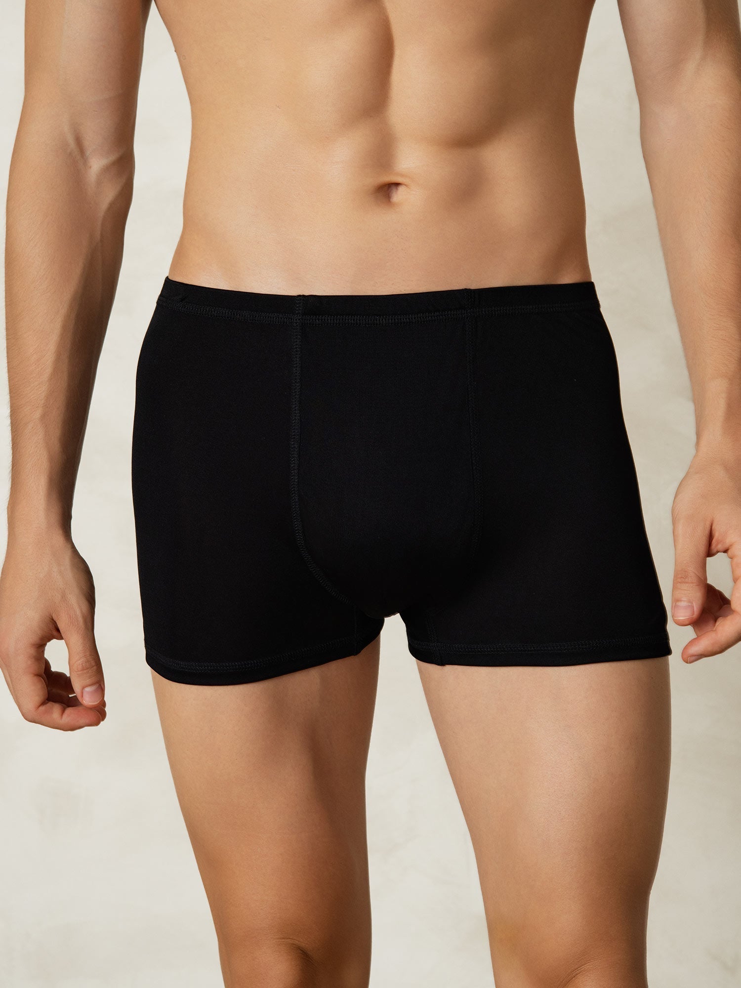 [Schwarz] SilkSilky-DE Seidenstrick Mens Underwear 004