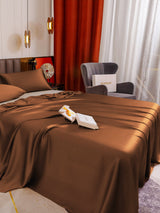 [Kaffee] SilkSilky-DE 19Momme Bettwäsche Sets 005