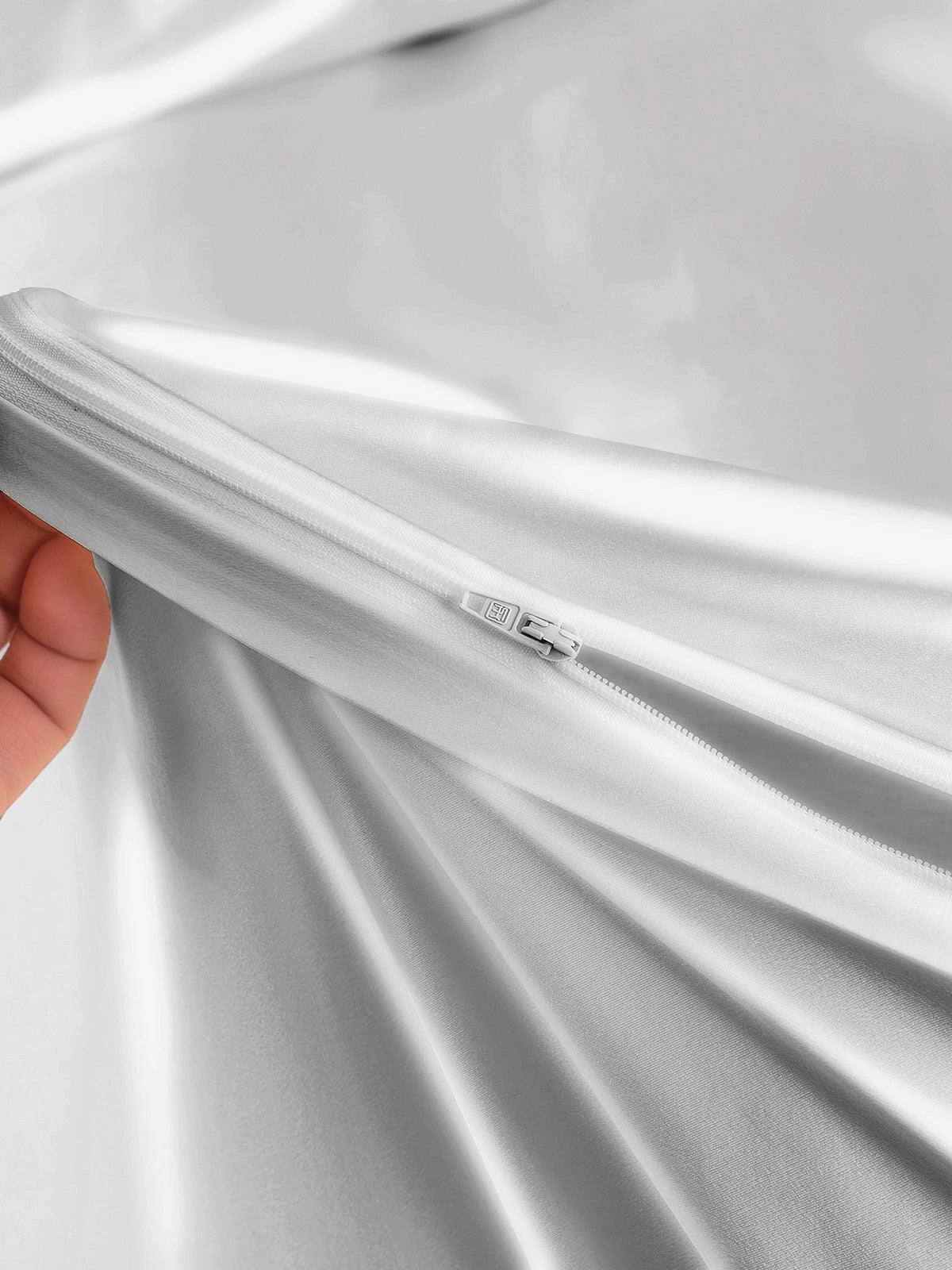 [Silber] SilkSilky-DE 25Momme Reine Seide Bedding Set 005,