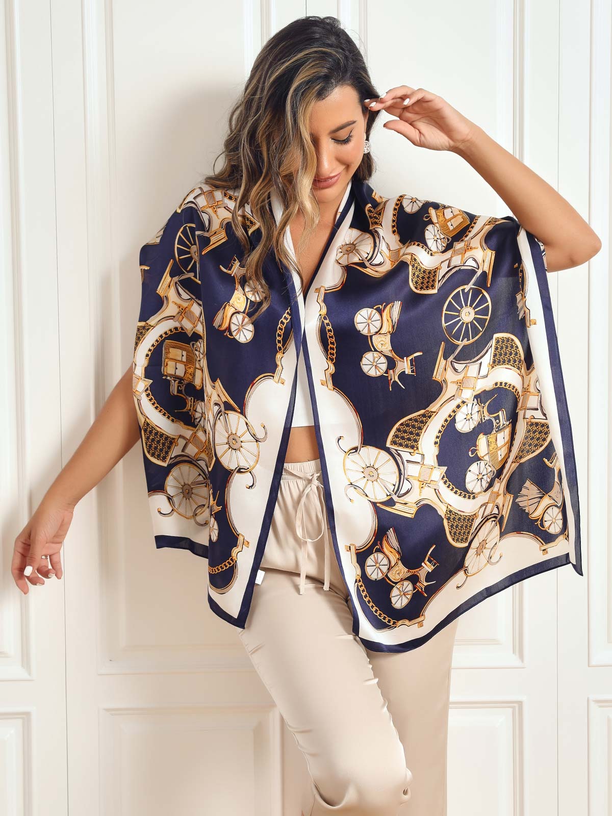 [P026] SilkSilky-DE Reine Seide Scarf 001,