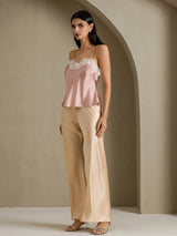 [Toskana] SilkSilky-DE Spaghetti Strap V Neck Cami Top 006
