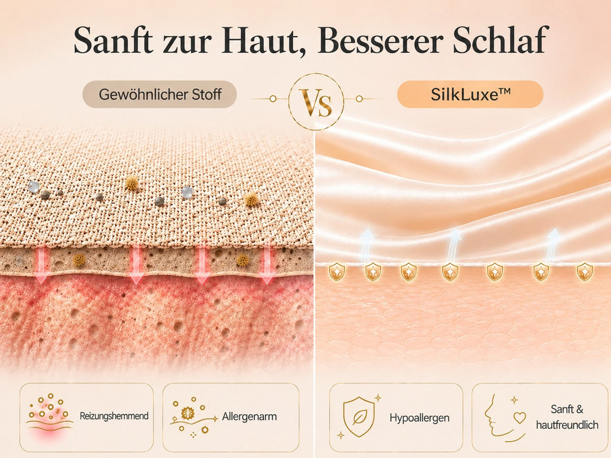 30 Momme luxuriöser Kissenbezug aus 100% Seide mit verdecktem Reißverschluss - Detail 1
