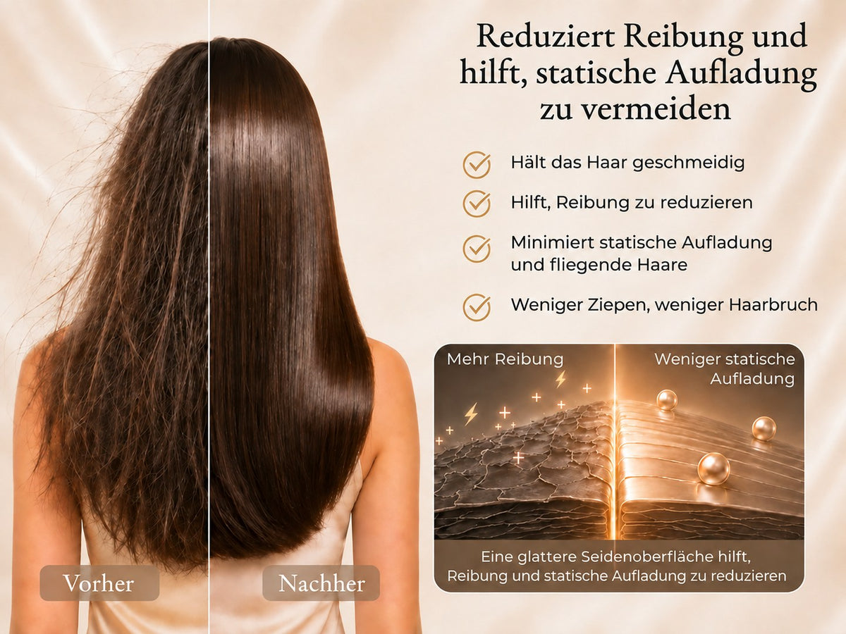 30 Momme luxuriöser Kissenbezug aus 100% Seide mit verdecktem Reißverschluss - Detail 2
