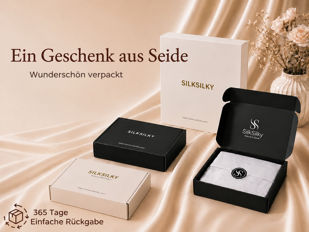 30 Momme luxuriöser Kissenbezug aus 100% Seide mit verdecktem Reißverschluss - Detail 4