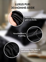 [Schwarz] SilkSilky-DE 30Momme Kissenbezüge 002