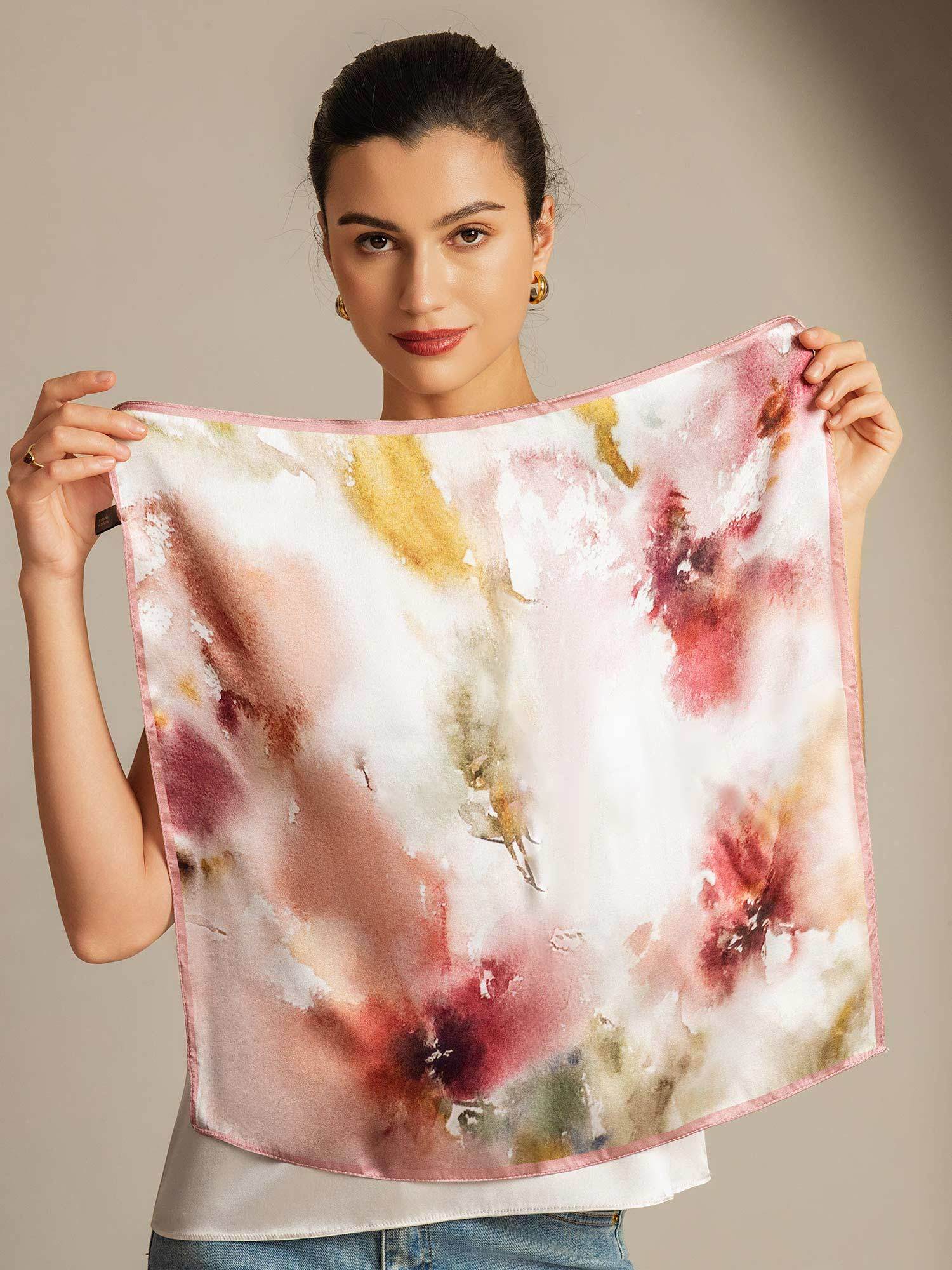 [P101] SilkSilky-DE Reine Seide Scarf 002,