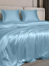 [Hellblau] SilkSilky-DE Bettwäsche Sets 003