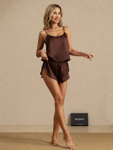 [Braun] SilkSilky-DE Spaghetti Strap Camisole-Set 007