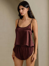 [Braun] SilkSilky-DE Spaghetti Strap Camisole-Set 003