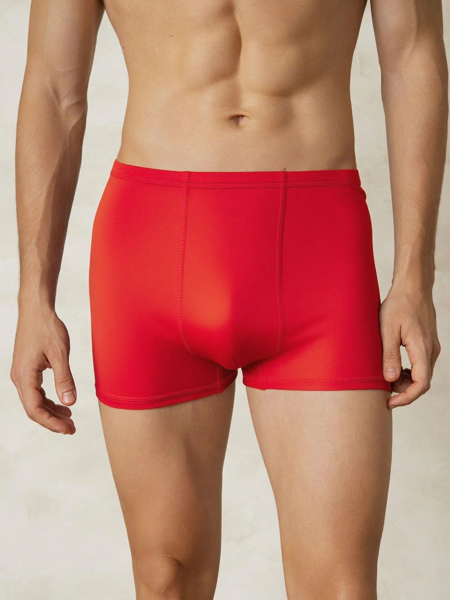 [Rot] SilkSilky-DE Seidenstrick Mens Underwear 001