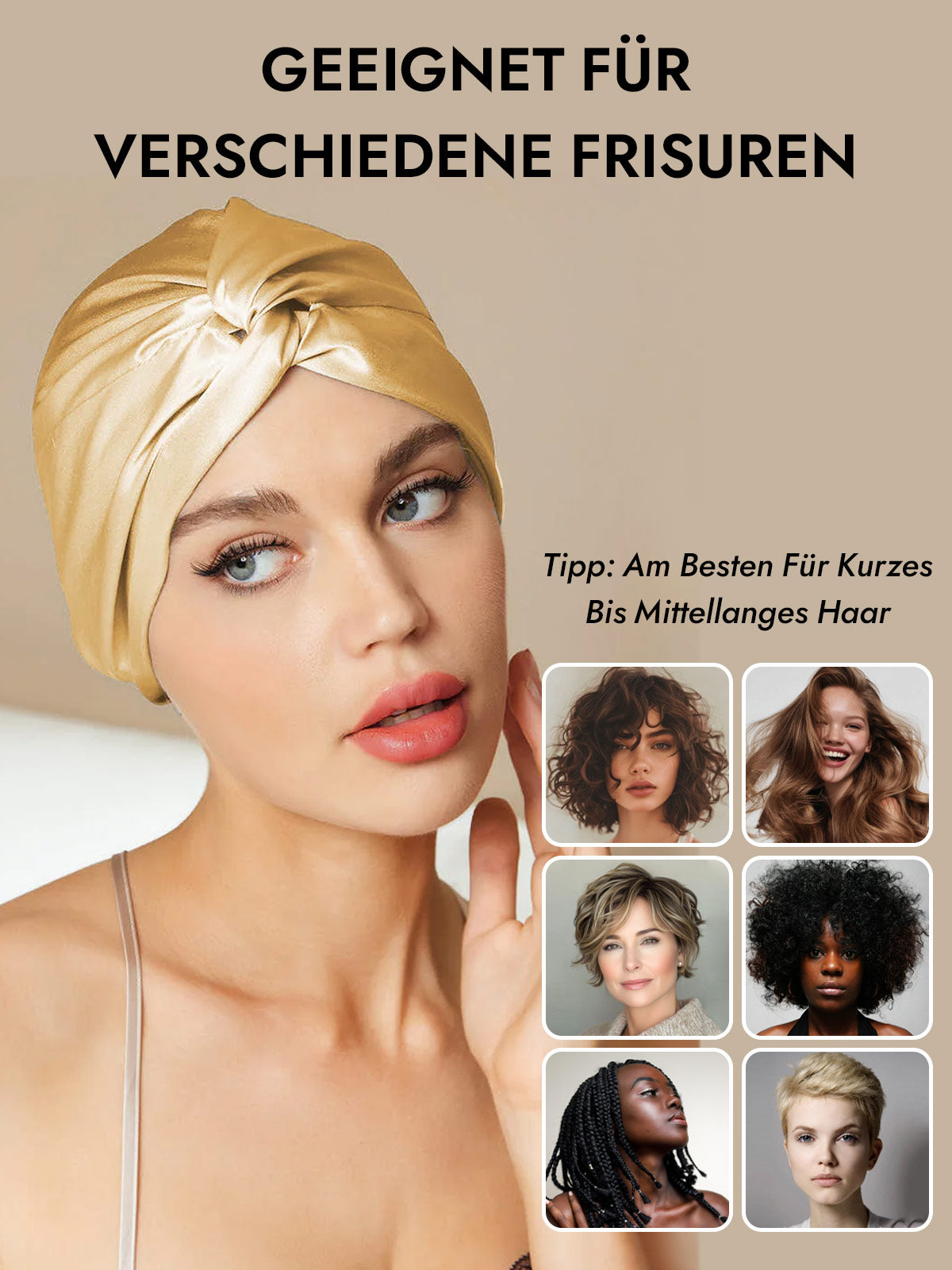 [Champagner] SilkSilky-DE Schlafmützen 007