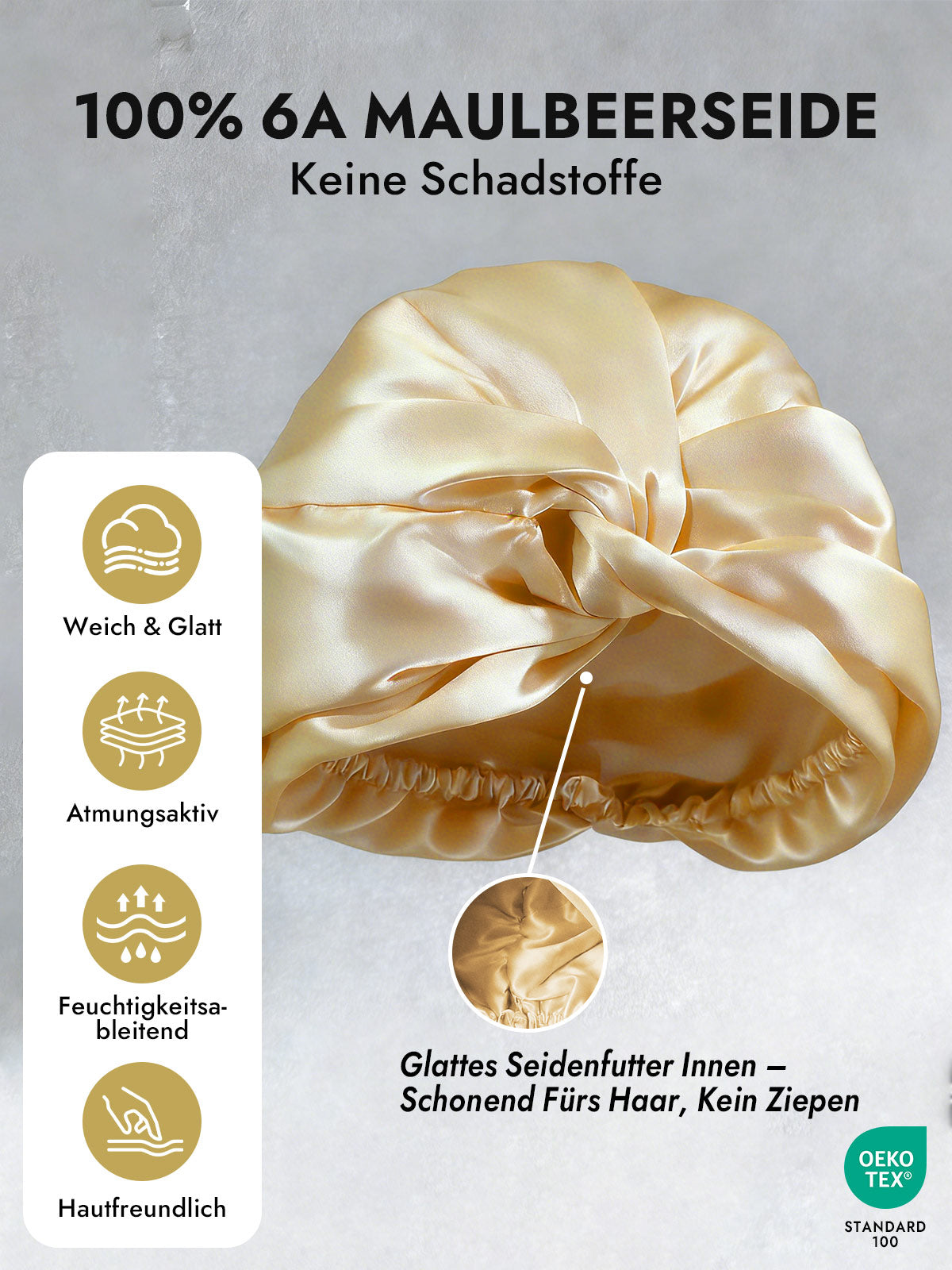 [Champagner] SilkSilky-DE Schlafmützen 003