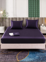 [Dunkelviolett] SilkSilky-DE Bettwäsche Sets 002